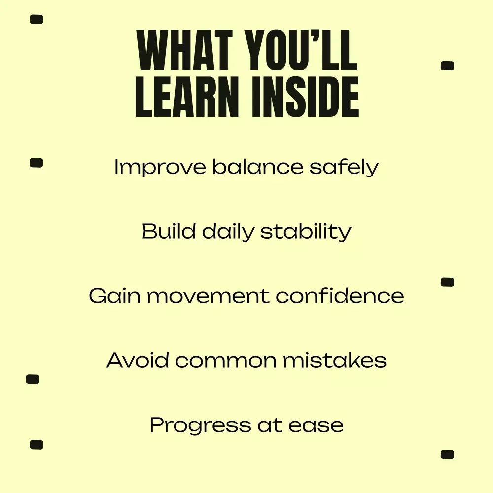 Steady Starts, Strong Steps – Ebook Guide to Balance Exercises for Beginners, Safe At-Home Training, Simple Daily Routines & Confidence-Building Movement