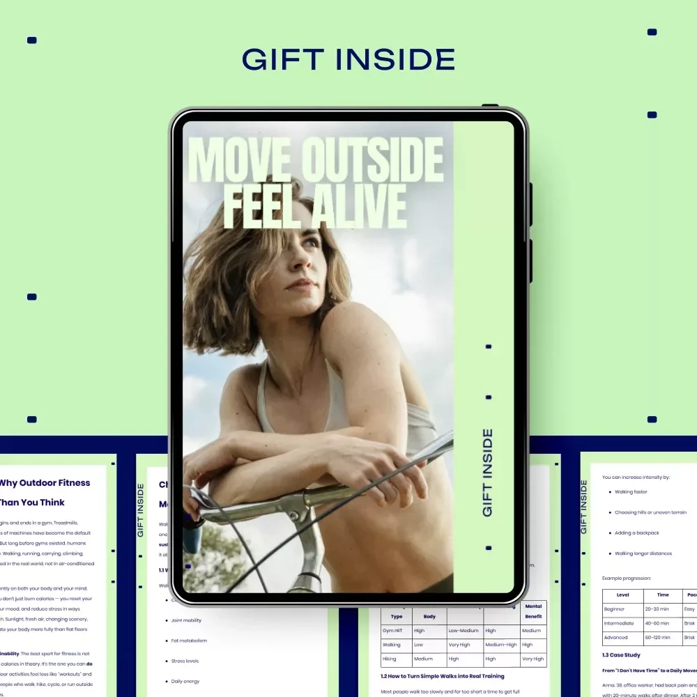 Move Outside Feel Alive – Outdoor Fitness eBook Guide to Discover the Best Sport for Outdoor Fitness, Build Energy, Consistency & Real-Life Training