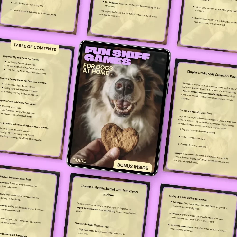 Fun Sniff Games for Dogs at Home | Easy Sniff Games for Dogs at Home Guide | Enrichment & Brain Games for Happy Dogs