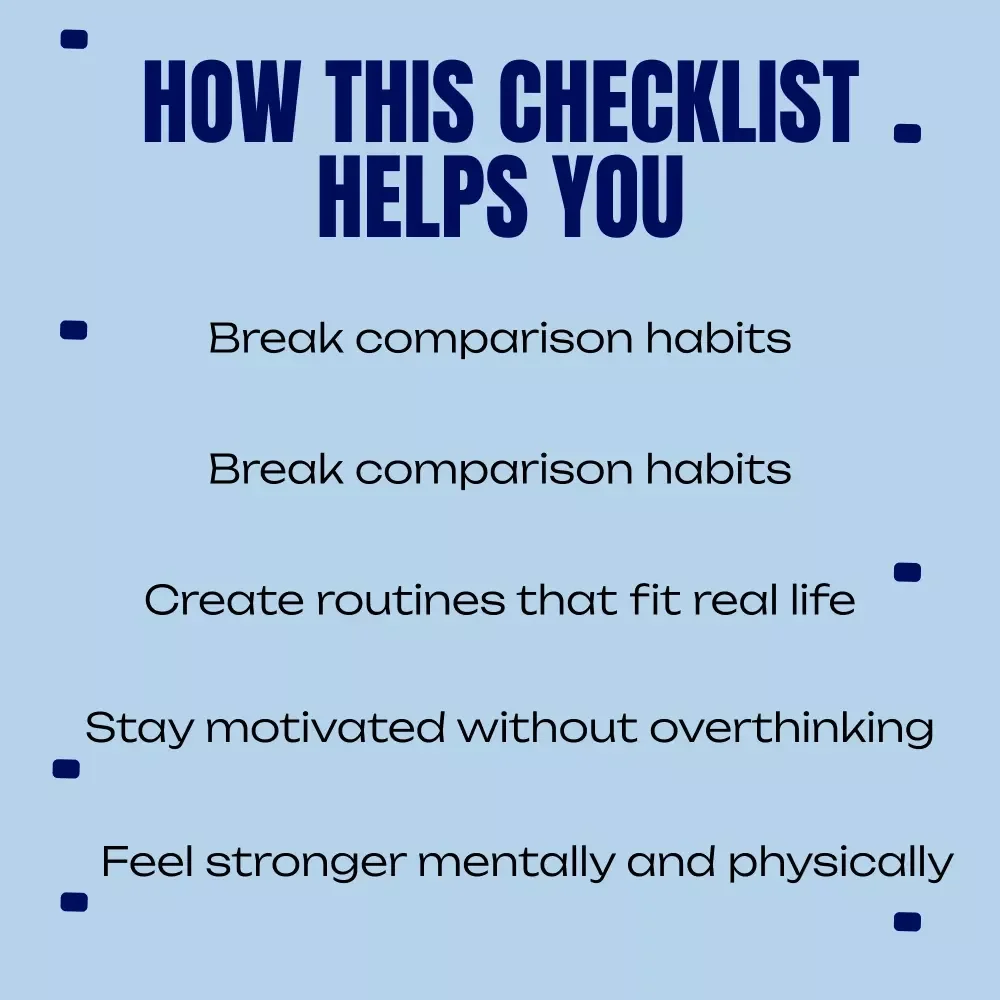 Stronger Than Comparison – Fitness Mindset Guide, Confidence Building Workout Companion, Comparison-Free Wellness eBook & Digital Download
