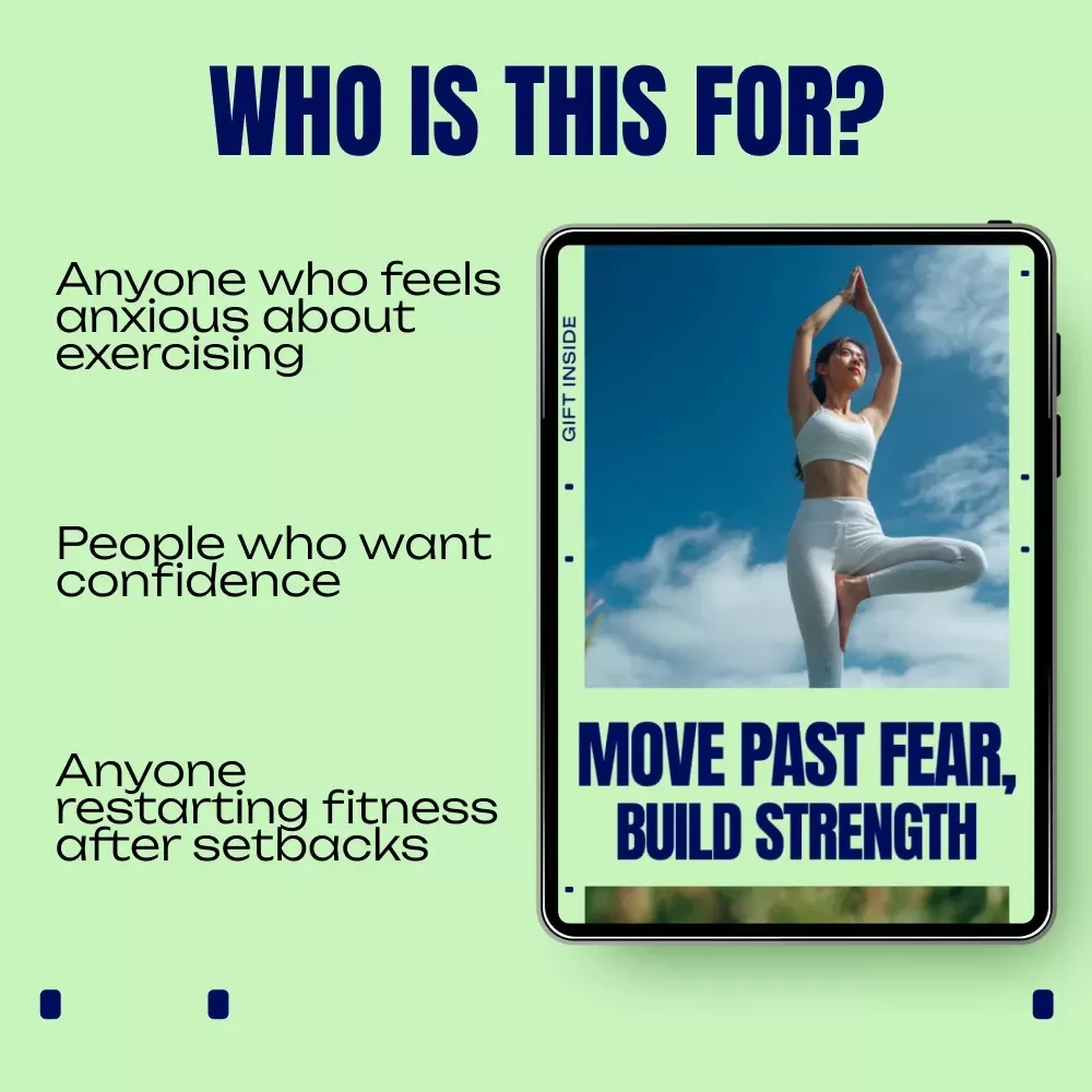 Move Past Fear, Build Strength – Fitness Fear Guide for Confidence, Gym Anxiety, Mental Strength & Consistent Progress (Digital Download)