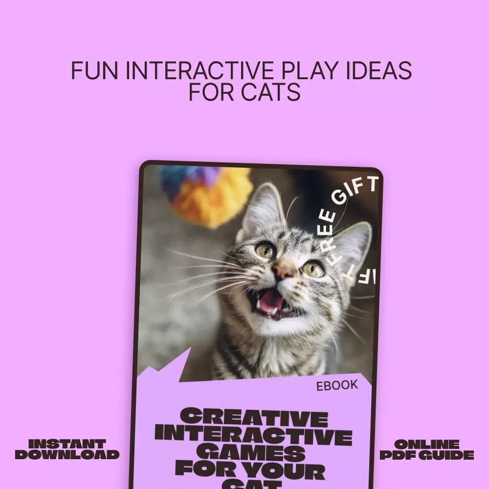 Creative Interactive Games for Your Cat | Ebook for Cat Owners | Interactive Play Ideas for Cats | Enrichment, DIY Toys & Smart Play Guide