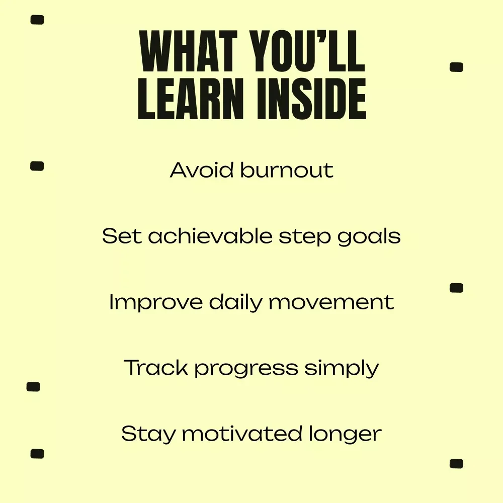 Step Smart: Your Realistic Daily Step Goals Guide | Ebook for Building Sustainable Walking Habits & Smarter Fitness Progress