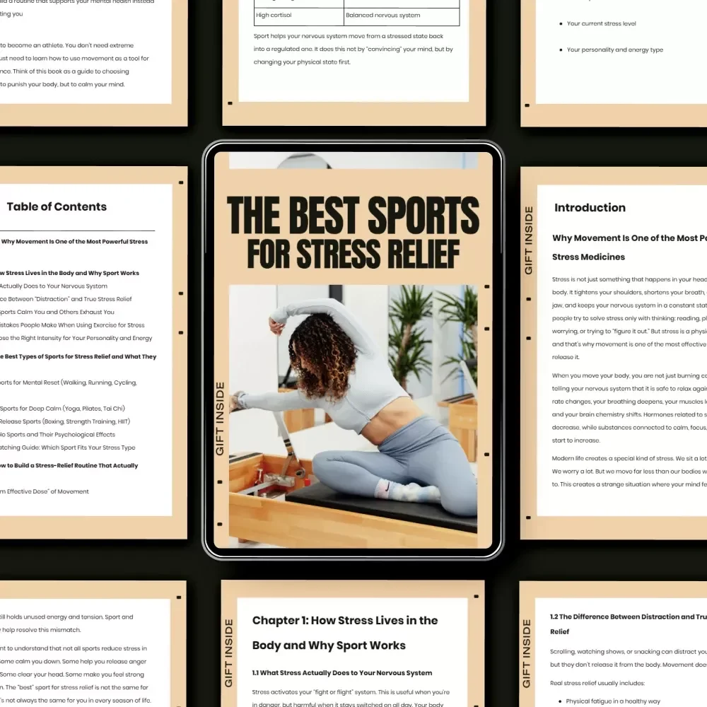 The Best Sports for Stress Relief | Practical eBook Guide to Finding the Best Sport for Stress Relief That Fits Your Life