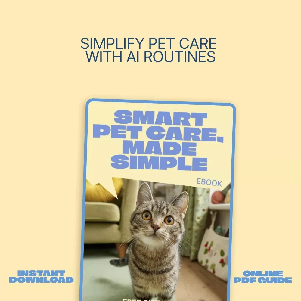 Smart Pet Care, Made Simple – AI Pet Care Routine Builder eBook for Busy Pet Owners, Personalized Daily & Weekly Care Plans, Easy-to-Follow Digital Guide