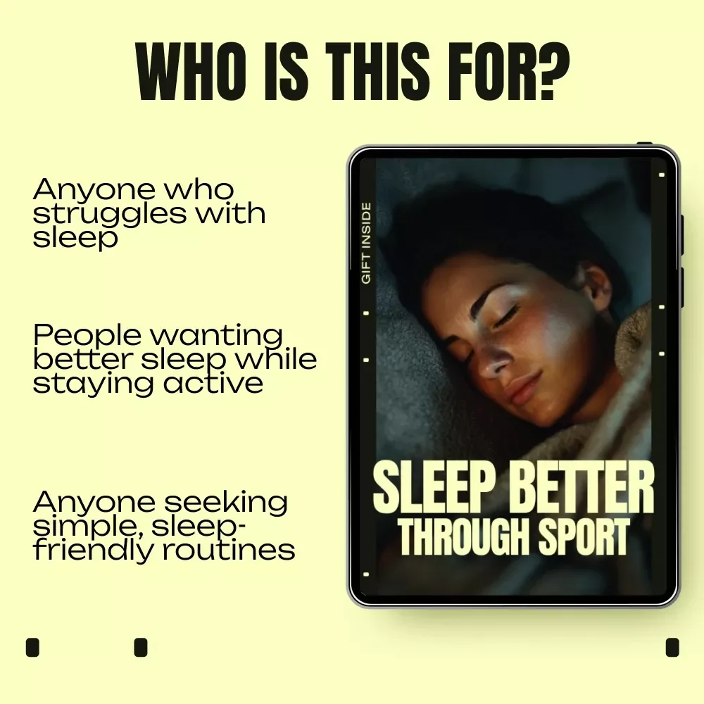 Sleep Better Through Sport – Sleep Optimization Guide, Exercise for Better Sleep eBook, Circadian Rhythm & Recovery Checklist