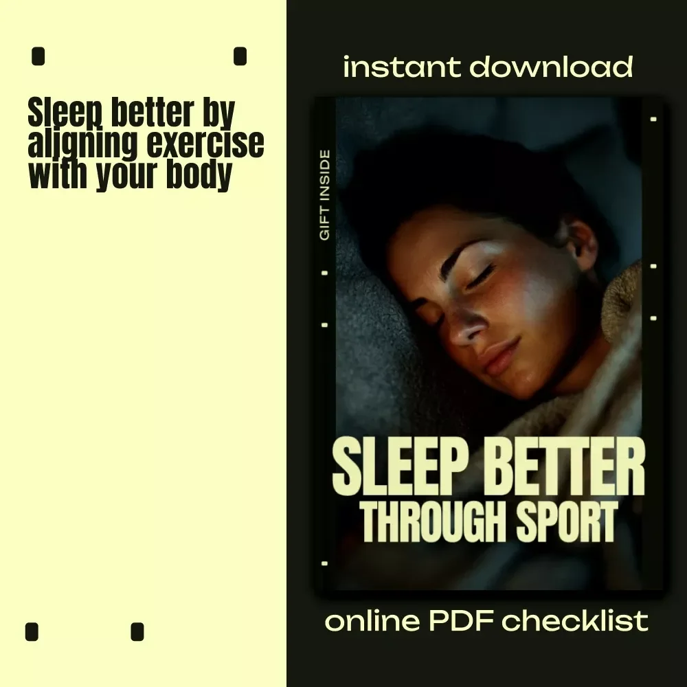 Sleep Better Through Sport – Sleep Optimization Guide, Exercise for Better Sleep eBook, Circadian Rhythm & Recovery Checklist