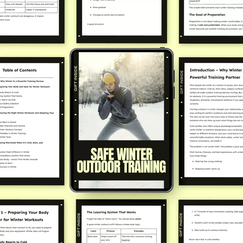 Safe Winter Outdoor Training – Practical Ebook Guide for Outdoor Workouts Winter Safe, Cold-Weather Fitness & Injury Prevention