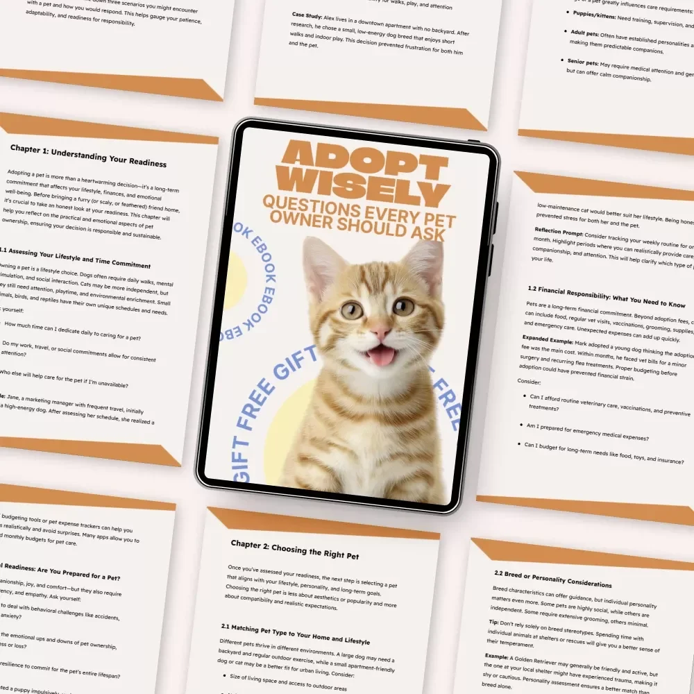 Adopt Wisely: Questions Every Pet Owner Should Ask – Essential Ebook with Questions to Ask Before Adopting a Pet