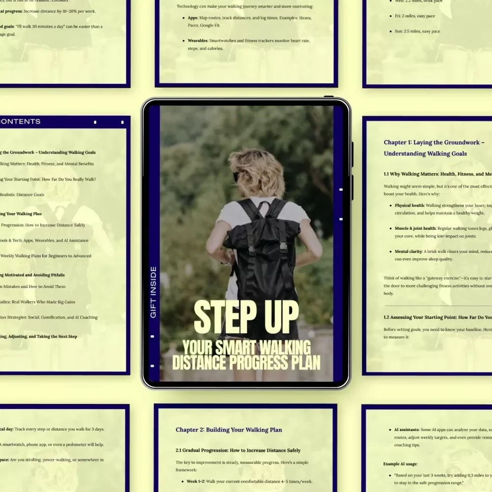 Step Up: Your Smart Walking Distance Progress Plan – Easy Walking Distance Progress Plan Guide for Beginners to Advanced Walkers