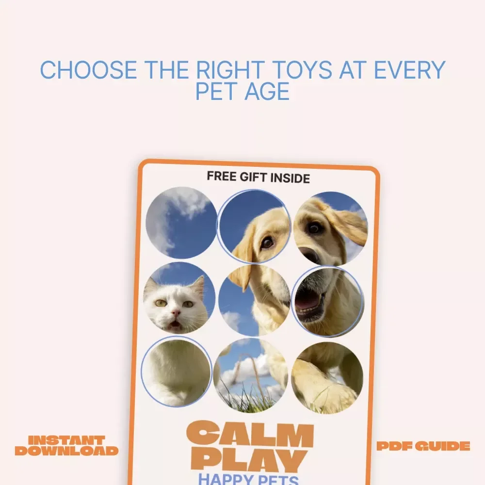 Growing Paws, Play That Fits – Smart eBook Guide to Choosing Pet Toys for Different Ages | Puppies to Senior Pets