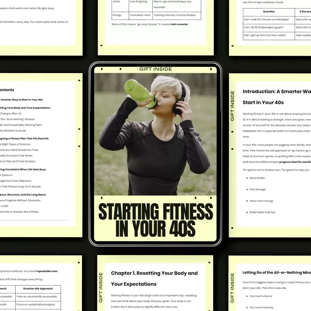 Starting Fitness in Your 40s – A Practical, Real-Life Guide on How to Start Fitness in Your 40s Safely, Sustainably, and Without Burnout