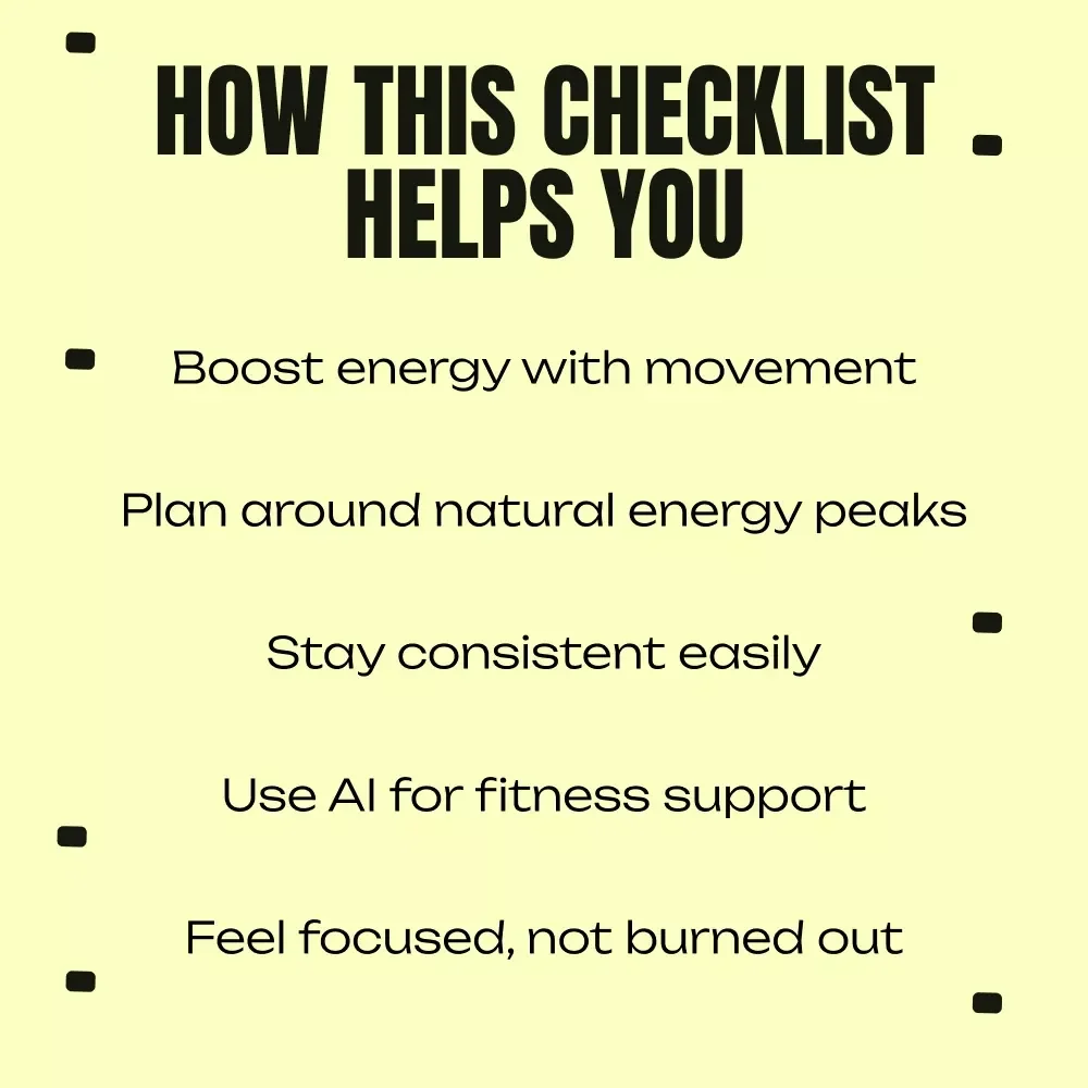 Energy Up, Move Smart – Digital Fitness Guide for More Energy, Smart Movement & Sustainable Workouts | eBook + Checklist Download