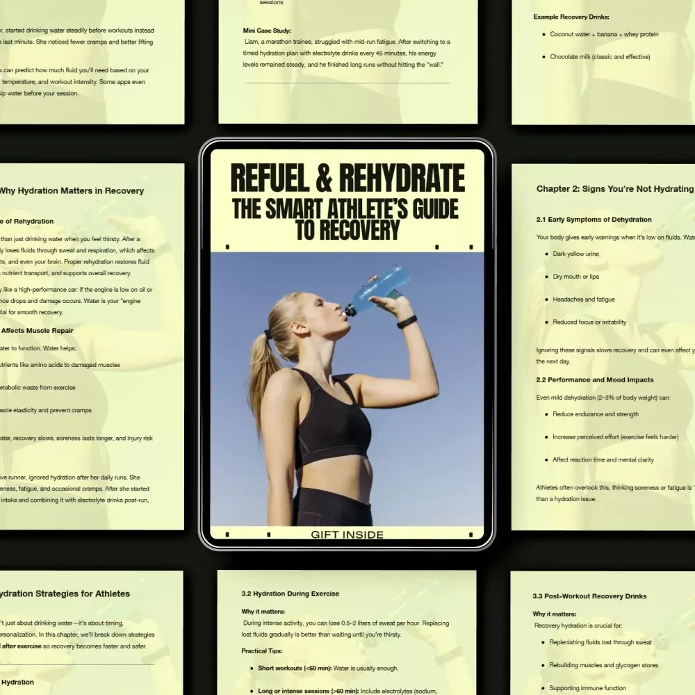 Refuel & Rehydrate: The Smart Athlete’s Guide to Recovery | Hydration for Recovery eBook for Athletes, Training, Fitness & Performance