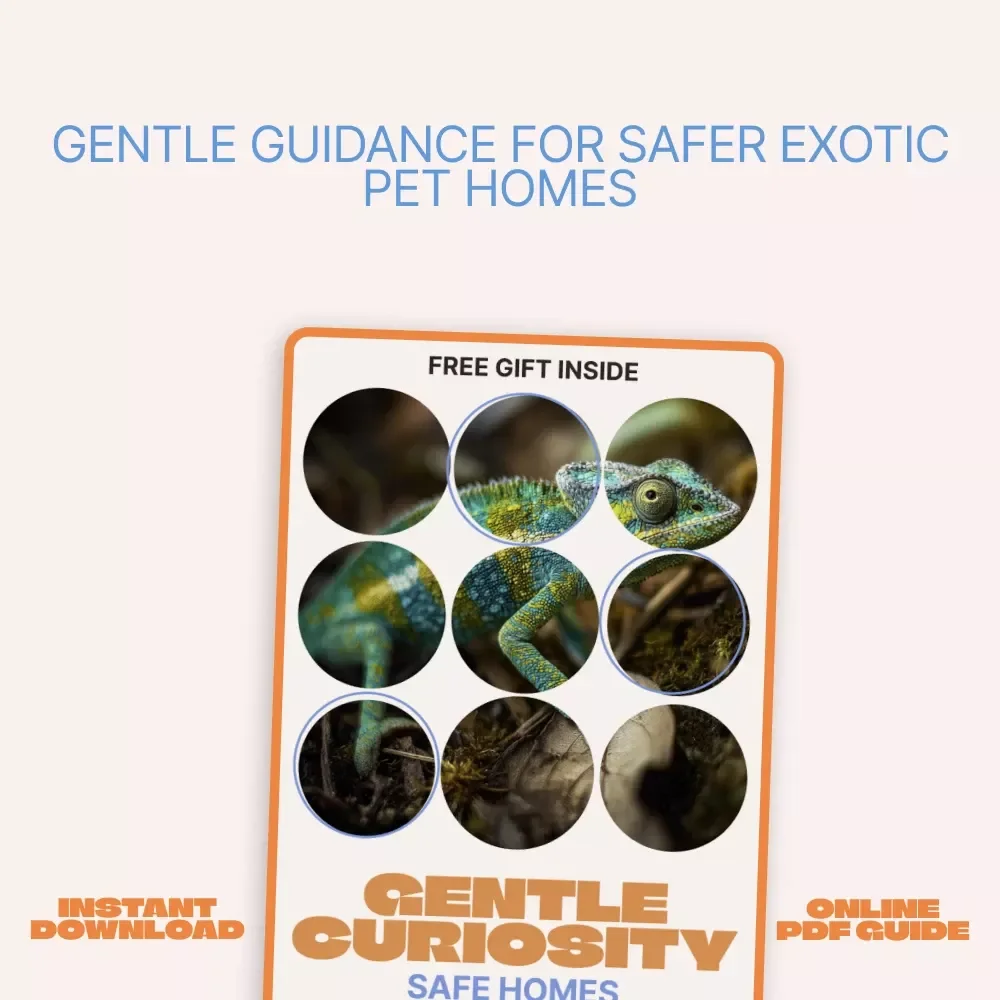 Gentle Curiosity, Safe Homes – Ebook Guide for Child Safety With Exotic Pets | Family Safety, Responsible Ownership, Home Habits