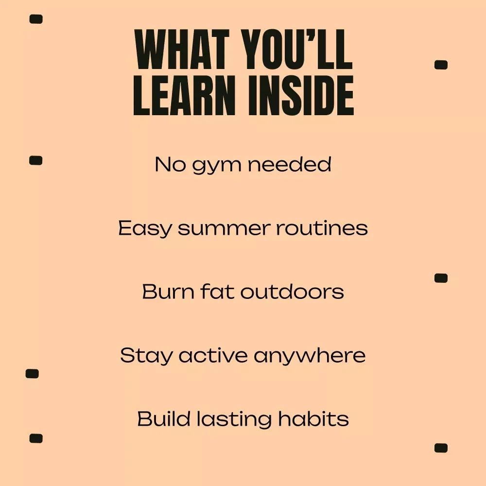 Train Outside This Summer | Outdoor Fitness eBook Guide for outdoor workouts for summer, Bodyweight Training, Cardio & Fat Loss