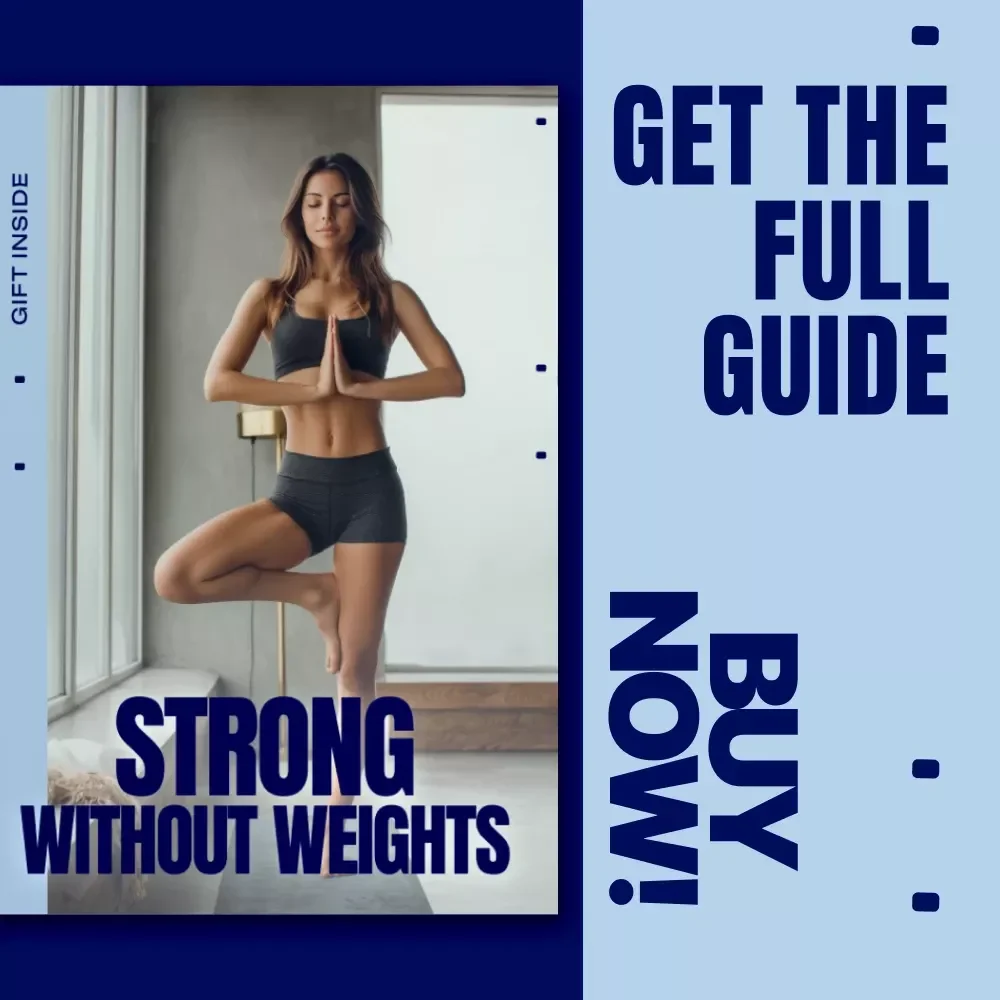 Strong Without Weights | Bodyweight Strength Training Guide, No Equipment Workout eBook, Build Muscle Anywhere, Home & Travel Fitness Digital Download