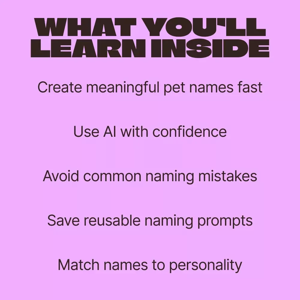 From Fluffy to Fierce: Naming Pets with AI – Smart, Creative Pet Naming Guide Using an ai pet name generator | Digital Ebook Download