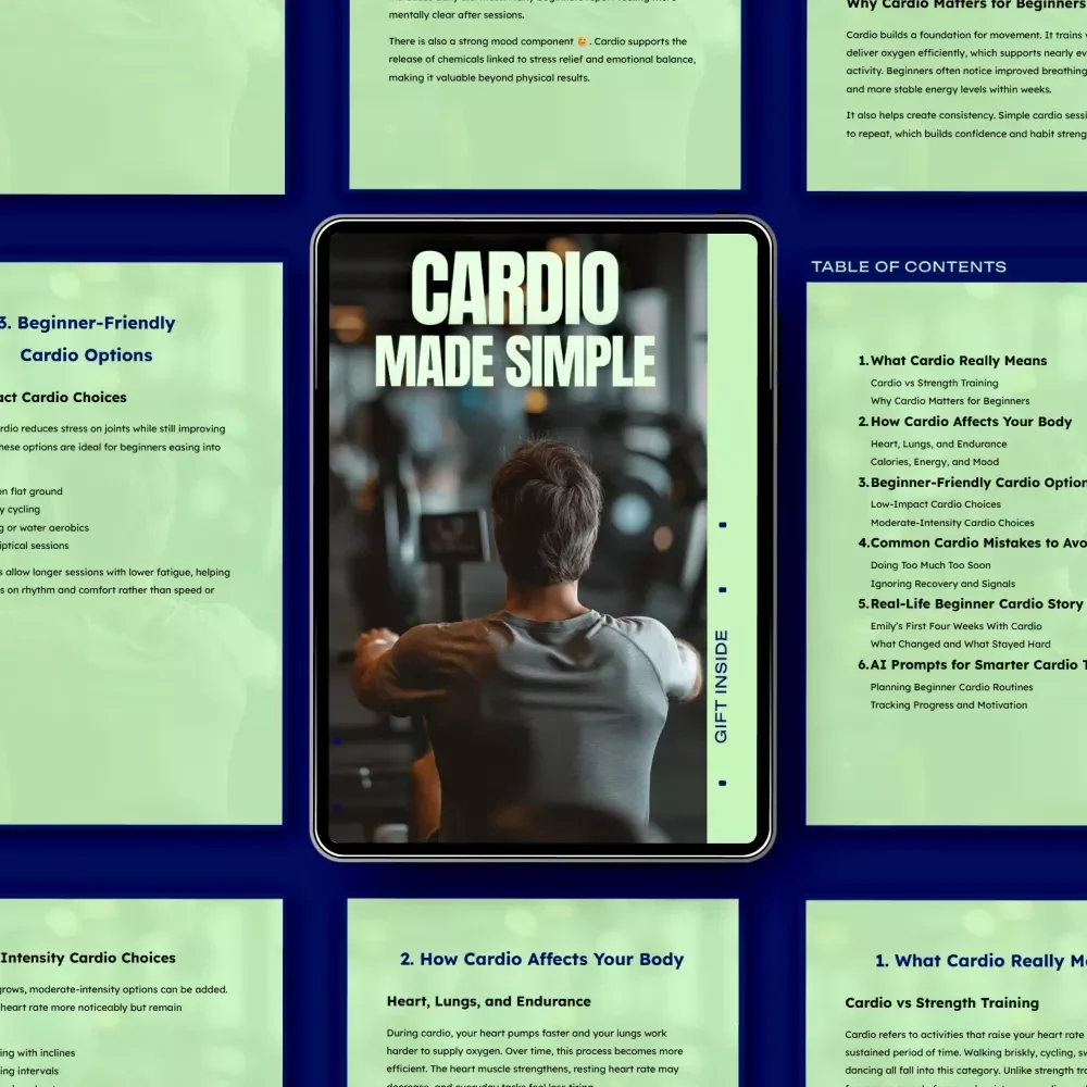 Cardio Made Simple – Beginner Cardio Guide eBook, Easy Cardio for Beginners, Low-Impact Cardio Training, Fitness Digital Download