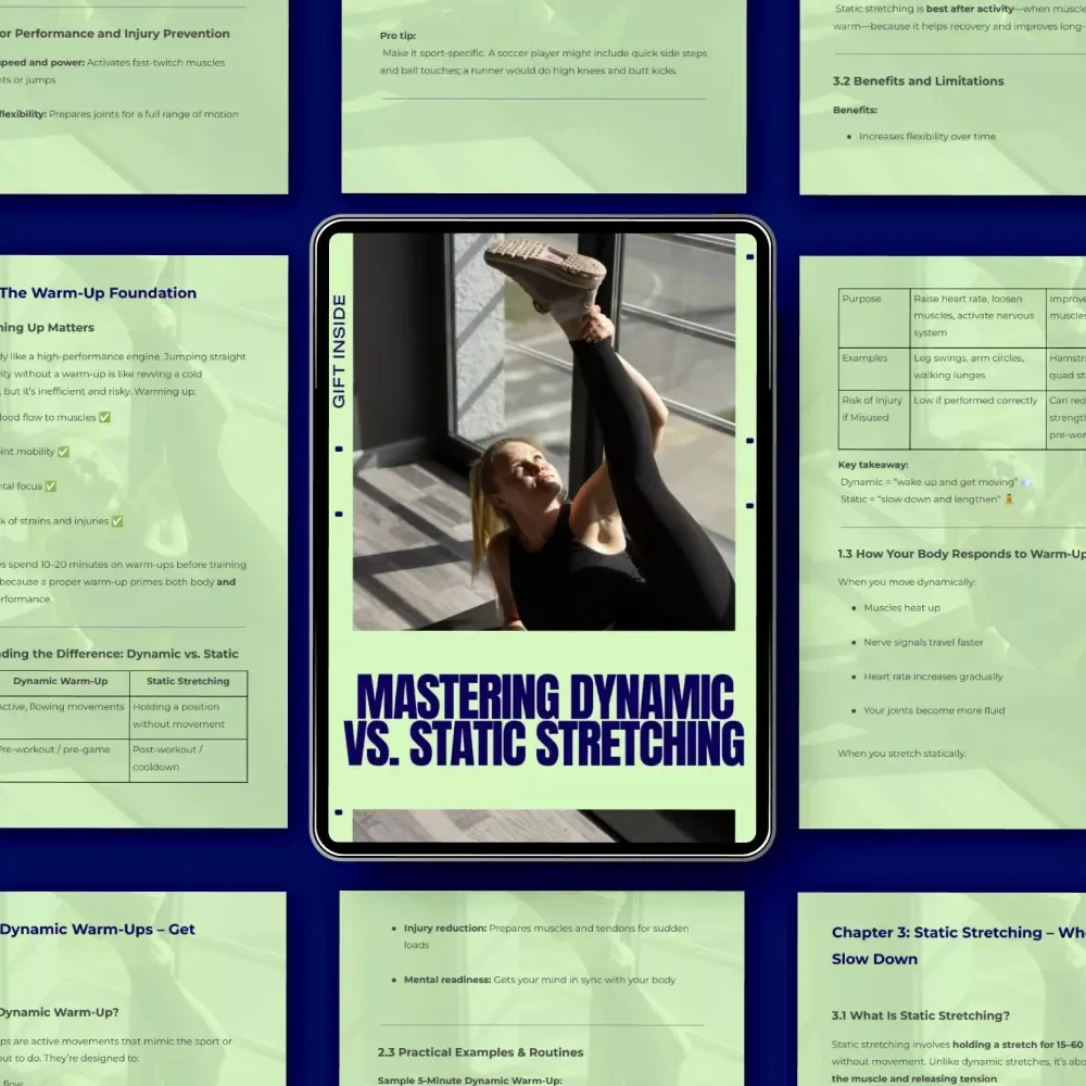Mastering Dynamic vs. Static Stretching – The Ultimate Guide to Smarter Warm-Ups | Dynamic vs Static Warm Up Performance Guide
