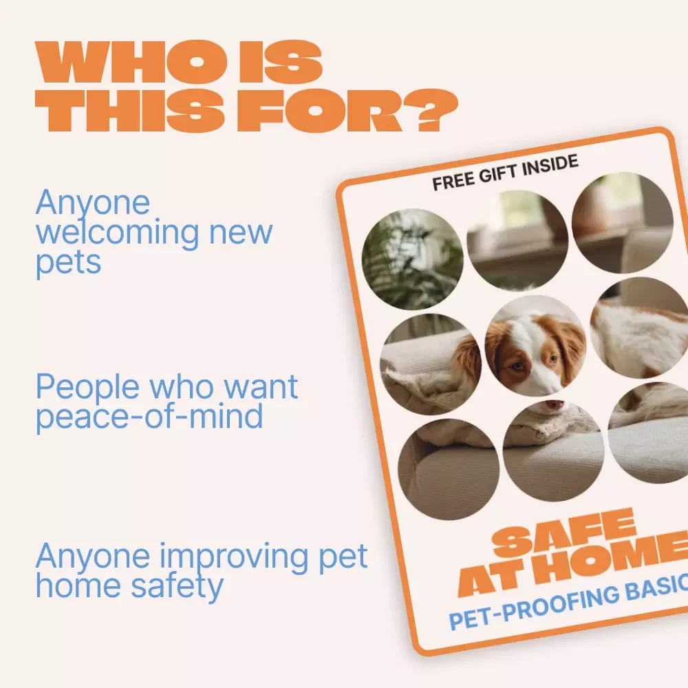 Safe at Home: Pet-Proofing Basics | Easy Home Safety Guide for Dogs & Cats | Practical pet proofing basics eBook for New & Experienced Pet Owners