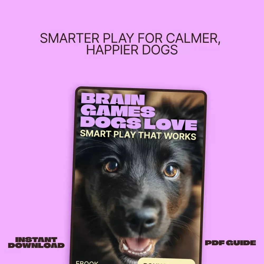 Brain Games Dogs Love, Smart Play That Works | eBook Guide to Mental Stimulation Toys for Dogs & Easy Brain Games