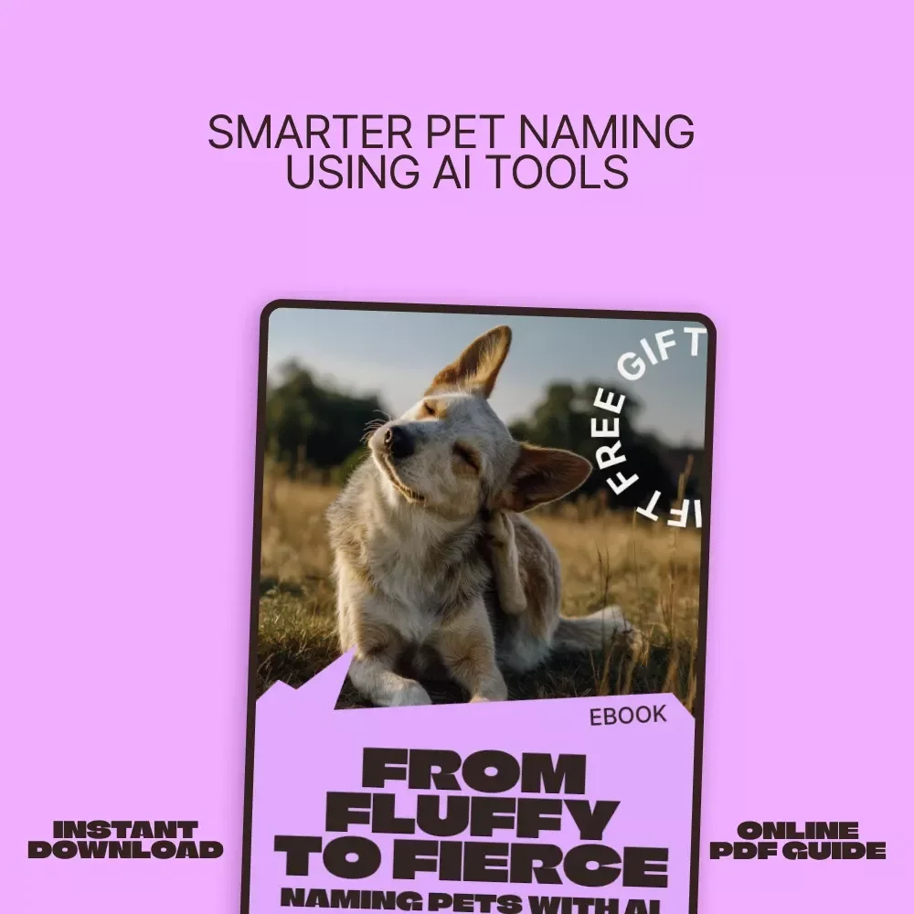 From Fluffy to Fierce: Naming Pets with AI – Smart, Creative Pet Naming Guide Using an ai pet name generator | Digital Ebook Download