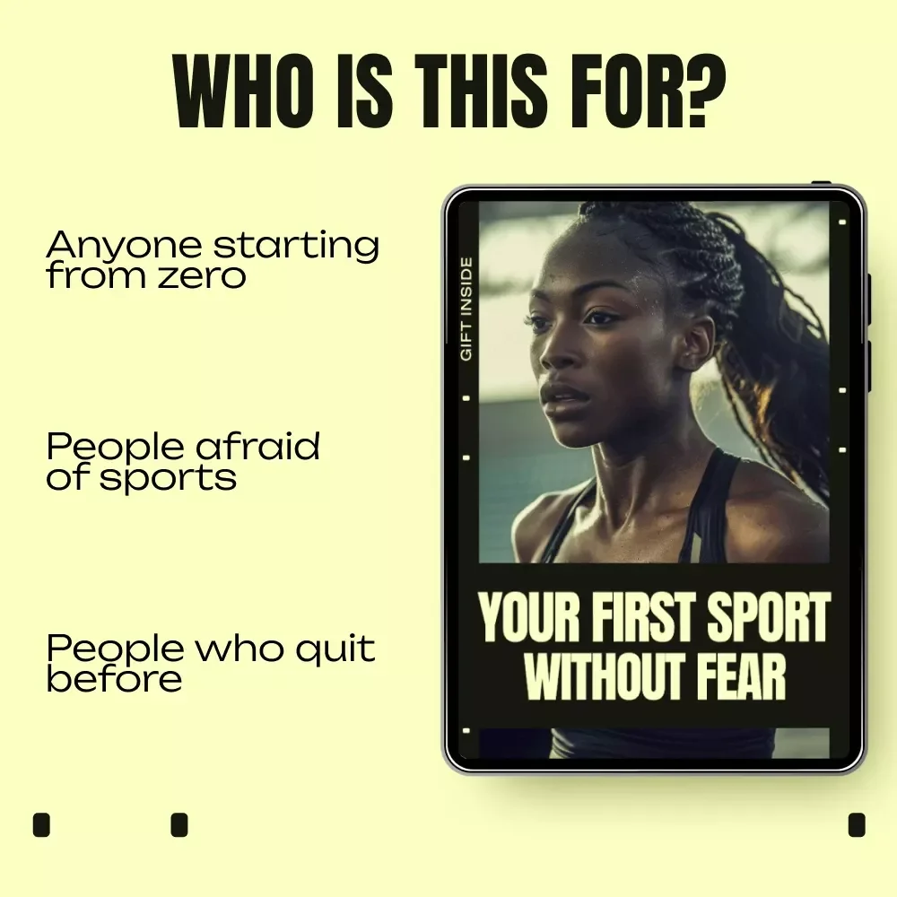 Your First Sport Without Fear – Beginner-Friendly Fitness eBook Guide | Find the best sport for beginners & Start Confidently