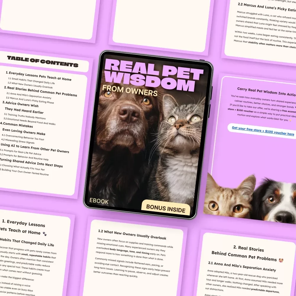Real Pet Wisdom, From Owners: Essential Pet Advice from Real Owners eBook for Training, Behavior, and Everyday Lessons