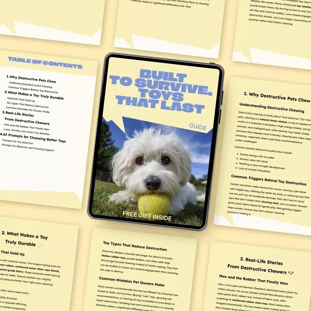 Built to Survive, Toys That Last | Practical Guide to the Best Toys for Destructive Pets | Smart Chewing Solutions for Tough Chewers