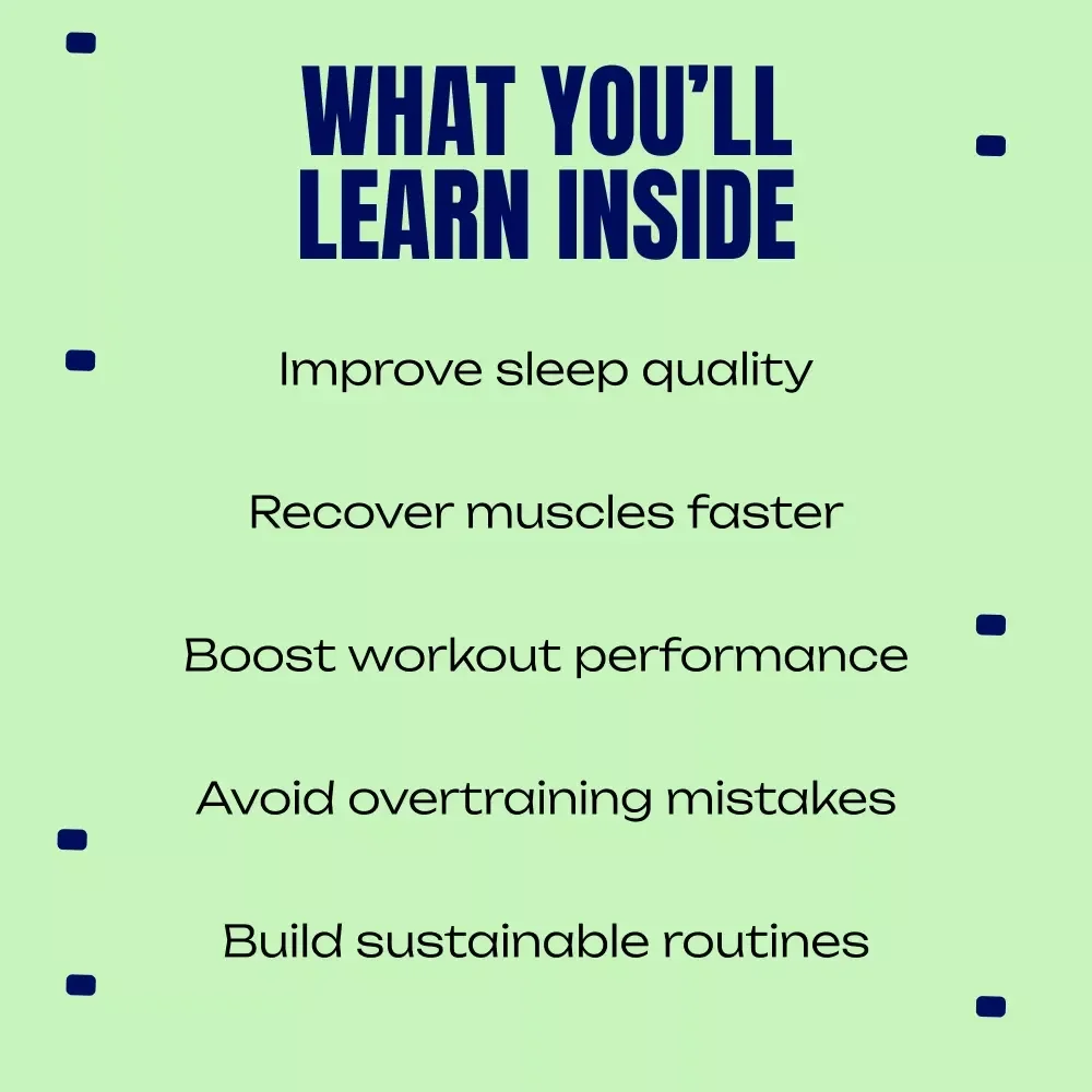 The Ultimate Guide to Sleep and Workout Recovery – Athlete’s eBook for Better Sleep and Workout Recovery, Faster Muscle Repair & Peak Performance