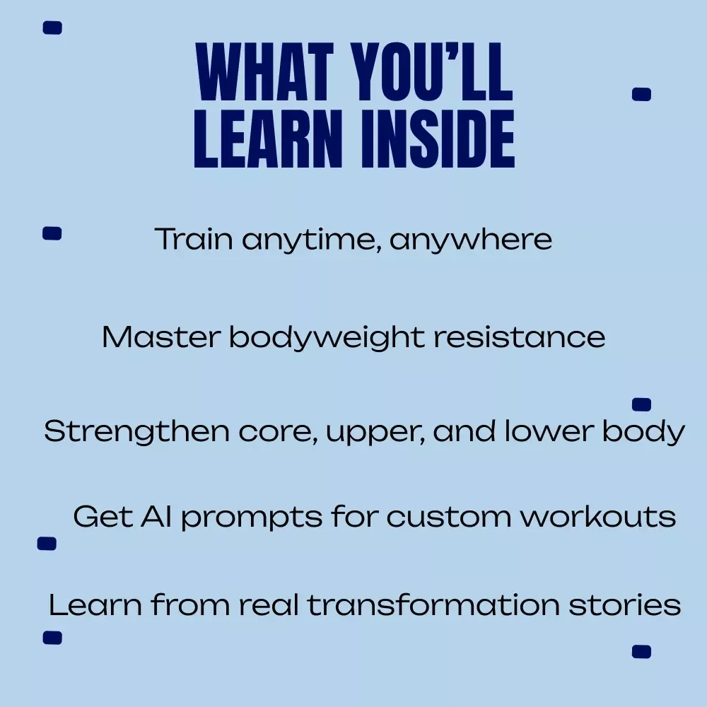 Strong Without Weights | Bodyweight Strength Training Guide, No Equipment Workout eBook, Build Muscle Anywhere, Home & Travel Fitness Digital Download