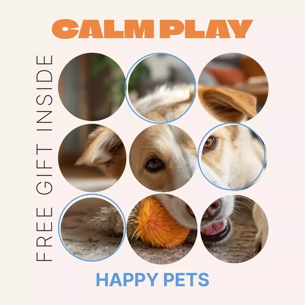 Calm Play, Happy Pets – Ebook Guide to Toys That Reduce Pet Anxiety | Stress-Relief Play for Dogs & Cats | Digital Download