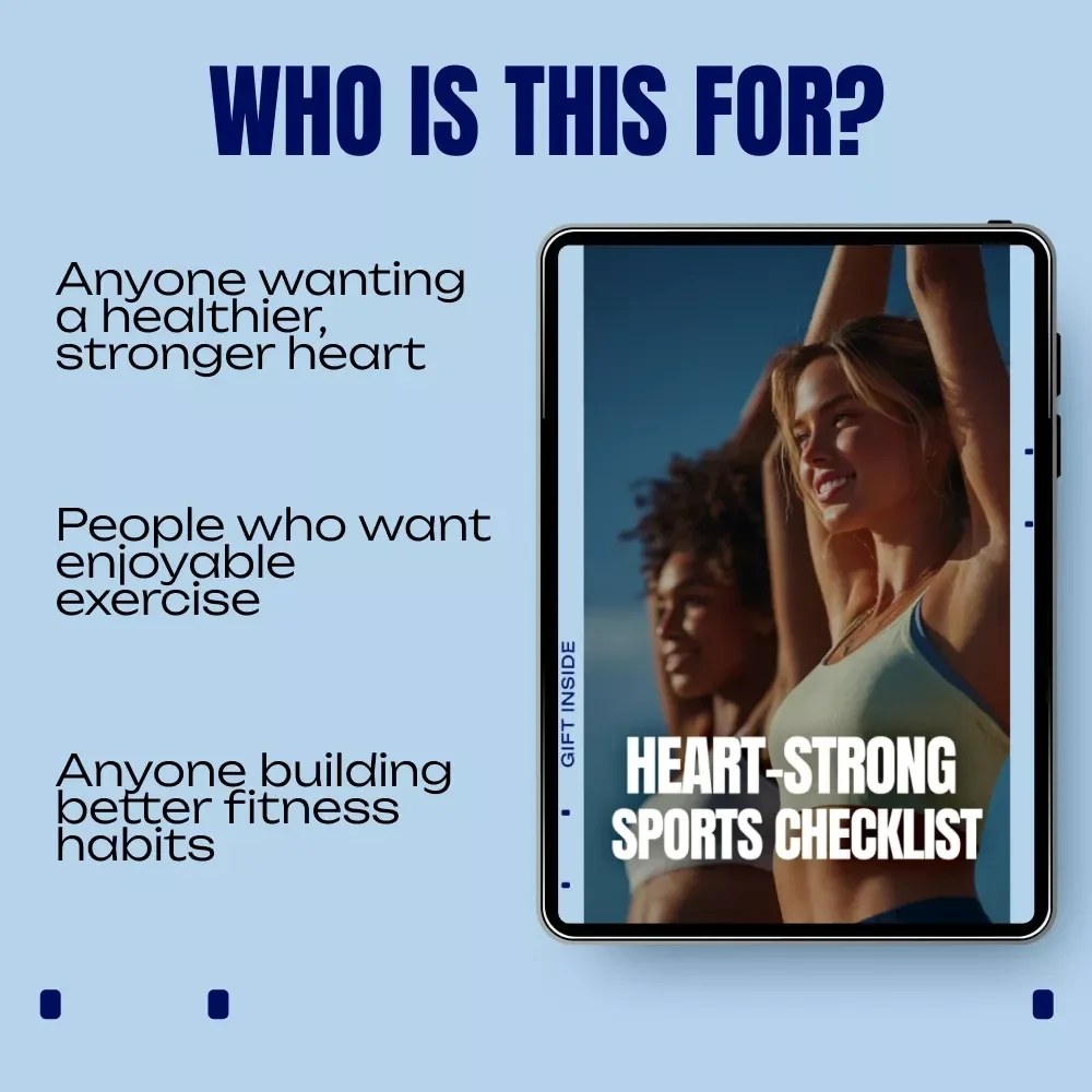 Heart-Strong Sports Checklist – Heart Health Sports Guide, Cardio Fitness Planner, Active Lifestyle eBook, Digital Download