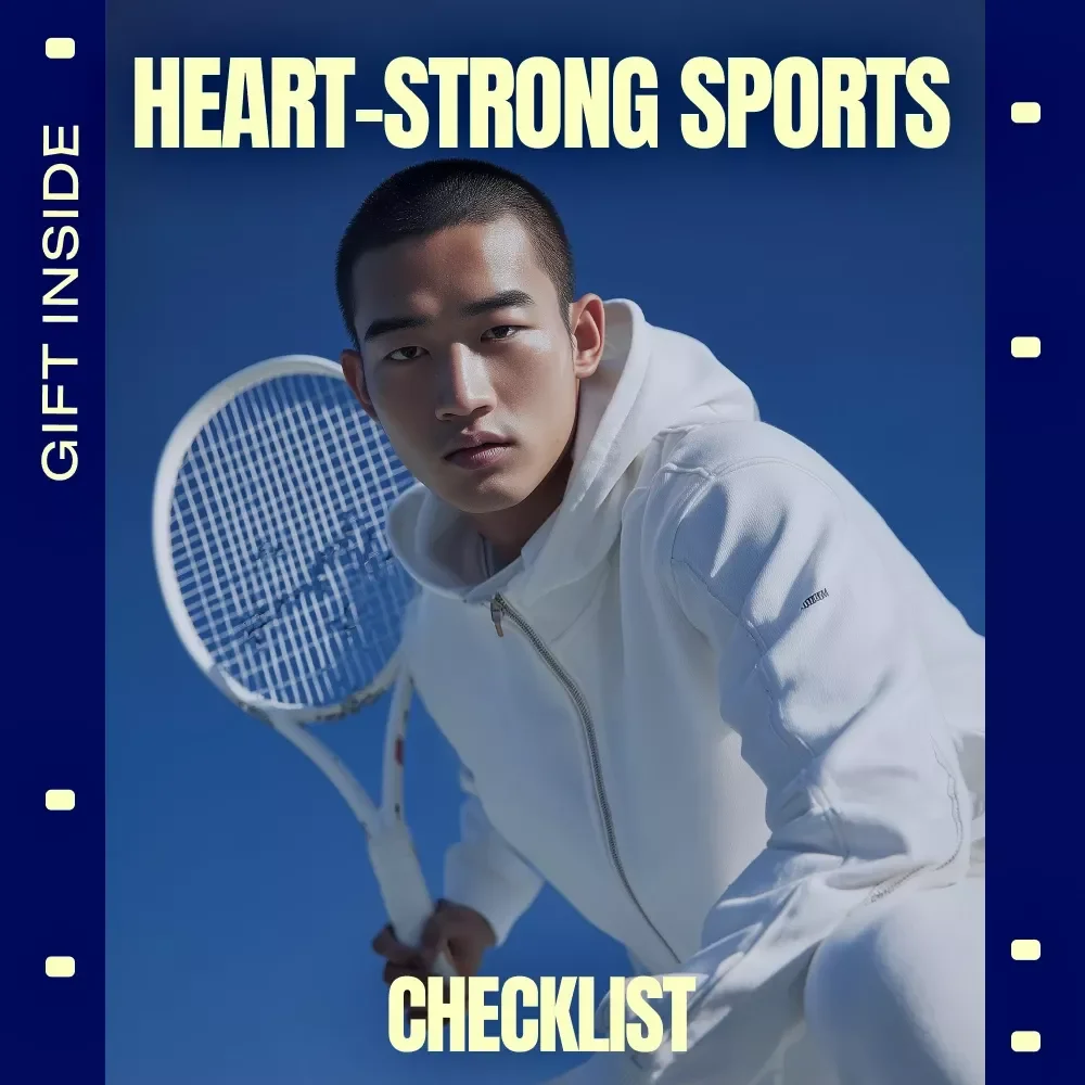 Heart-Strong Sports Checklist – Heart Health Sports Guide, Cardio Fitness Planner, Active Lifestyle eBook, Digital Download