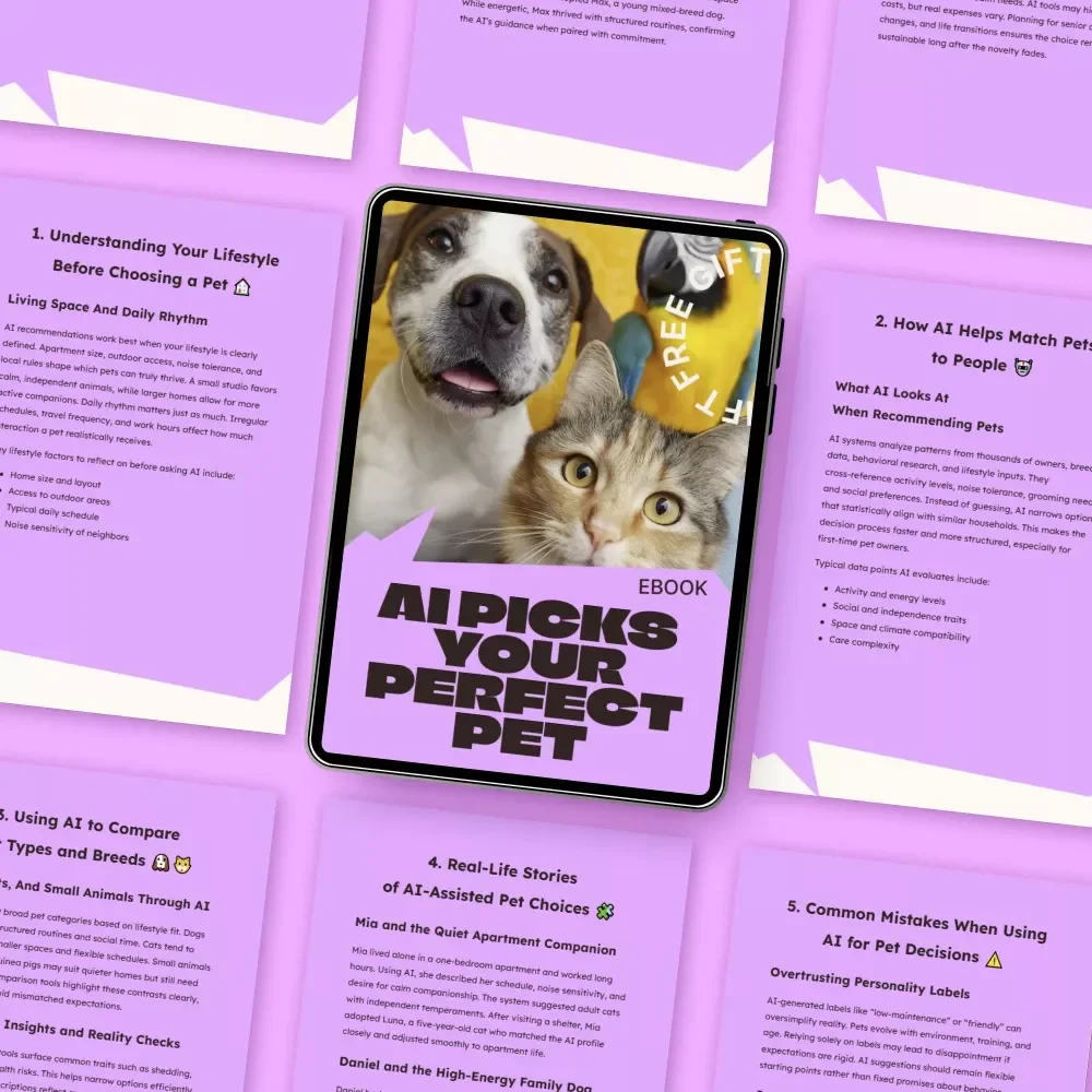 AI Picks Your Perfect Pet – Smart AI Help Choosing a Pet eBook | Personalized Pet Matching Guide for Your Lifestyle