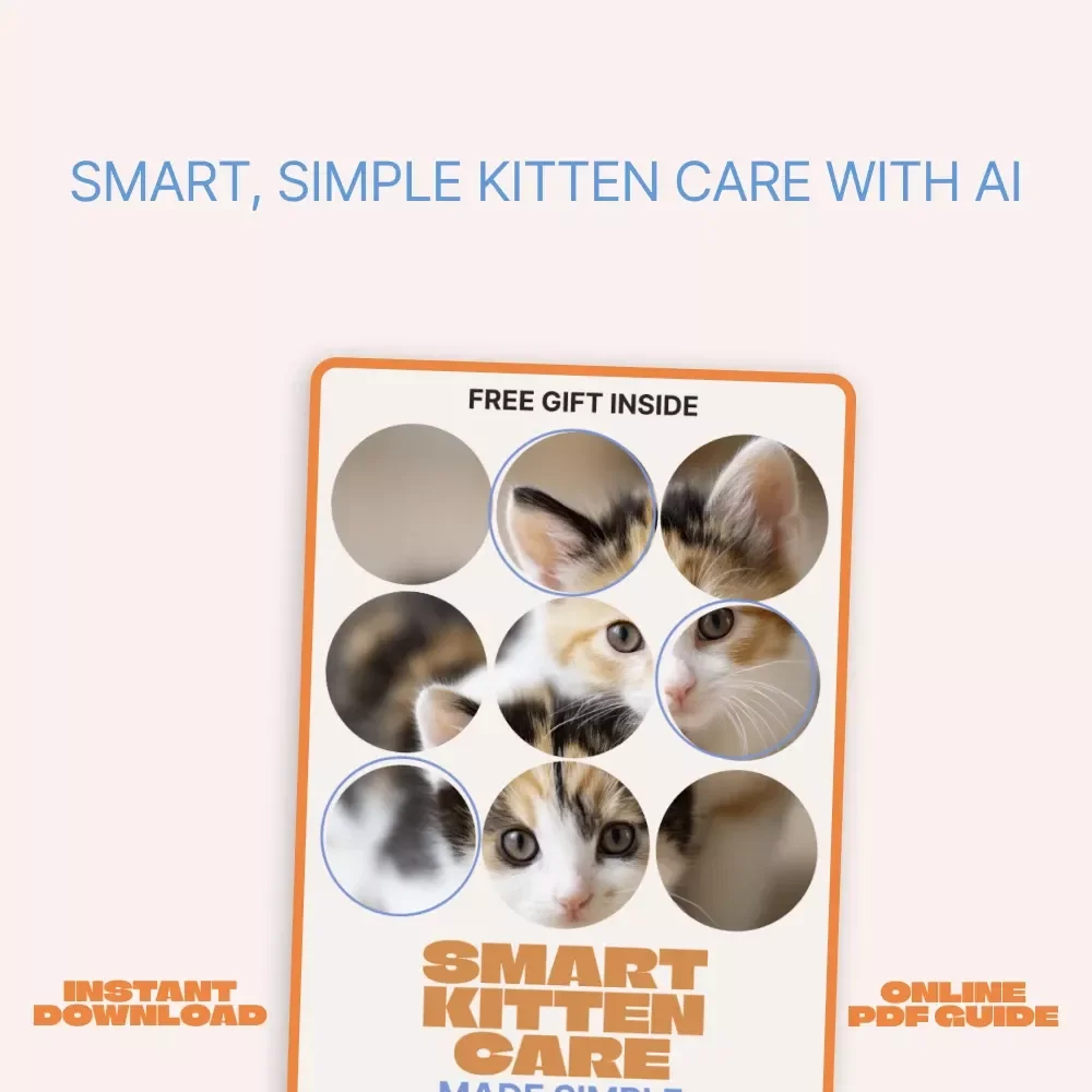 Smart Kitten Care Made Simple – Digital Ebook Guide with AI Kitten Care Planner for New Cat Owners