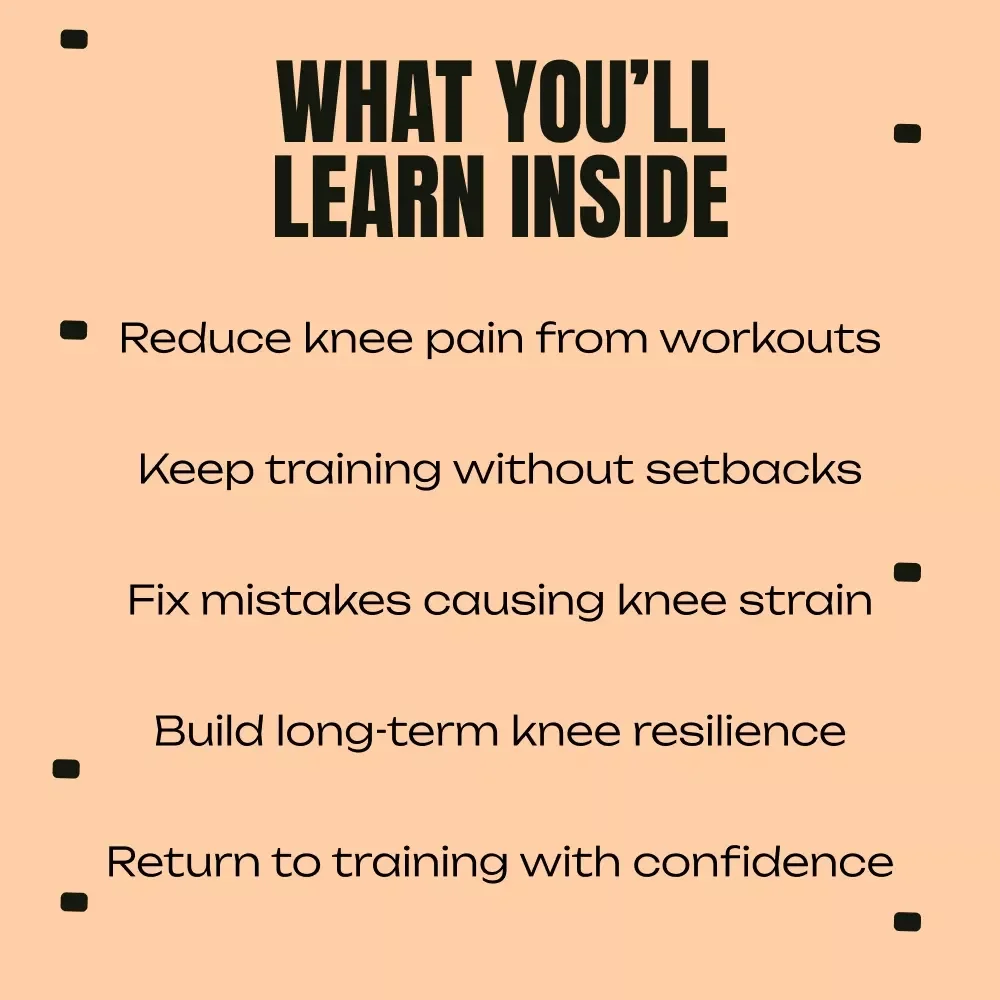 Train Without Knee Pain | Workout Recovery & Mobility Guide for Fixing Knee Pain from Workouts | Knee-Friendly Training Digital Download