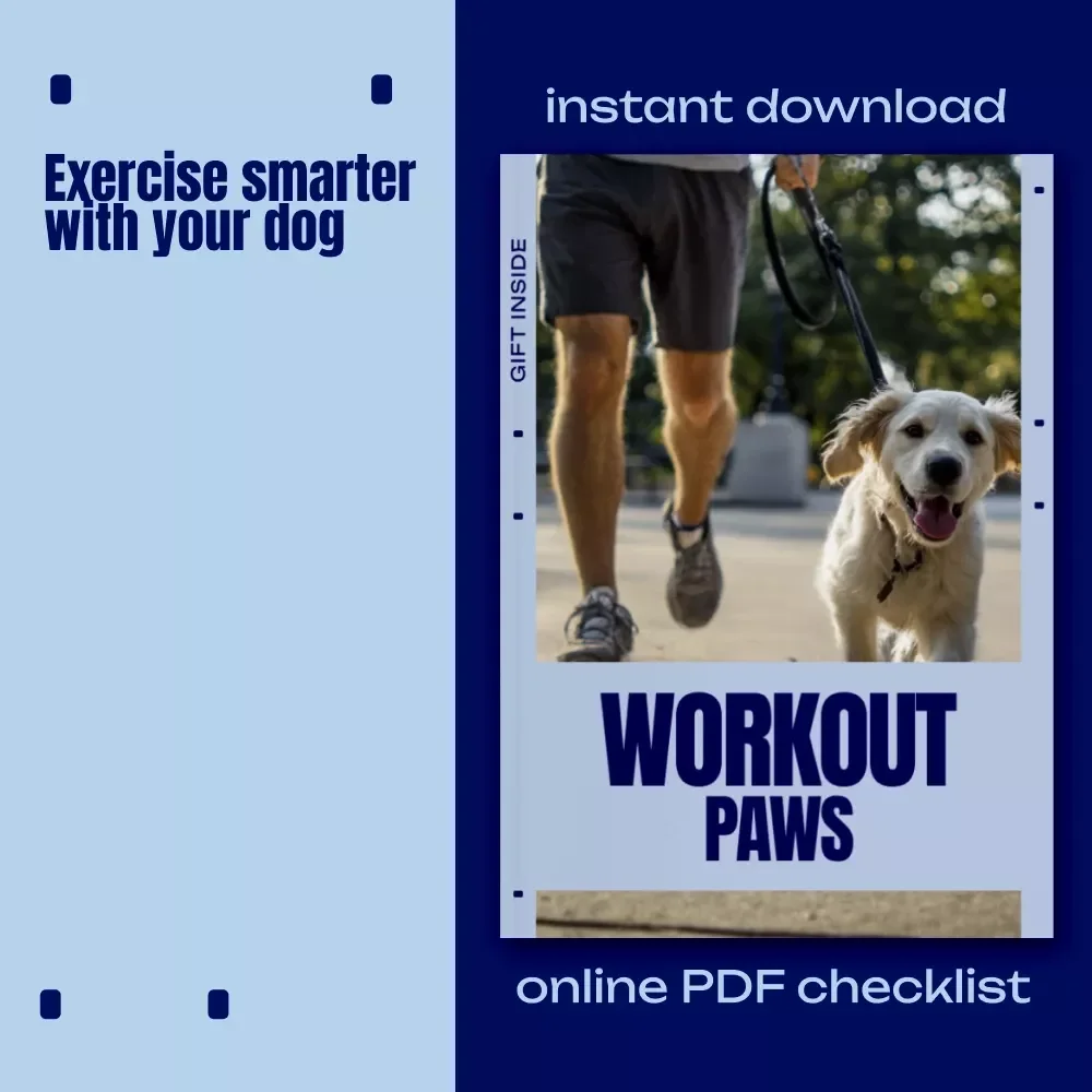 Workout Paws – Working Out With Your Dog Checklist | Daily Dog Fitness Routine | Printable & Digital Pet Workout Guide