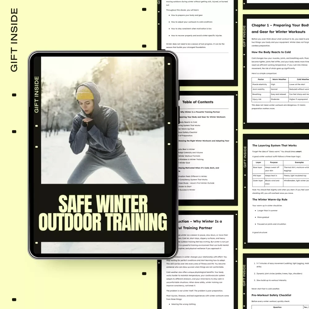 Safe Winter Outdoor Training – Practical Ebook Guide for Outdoor Workouts Winter Safe, Cold-Weather Fitness & Injury Prevention