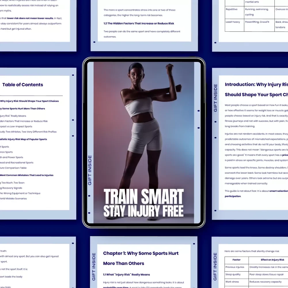 Train Smart Stay Injury Free — Practical Ebook on the Injury Risk of Different Sports for Smarter, Safer Training