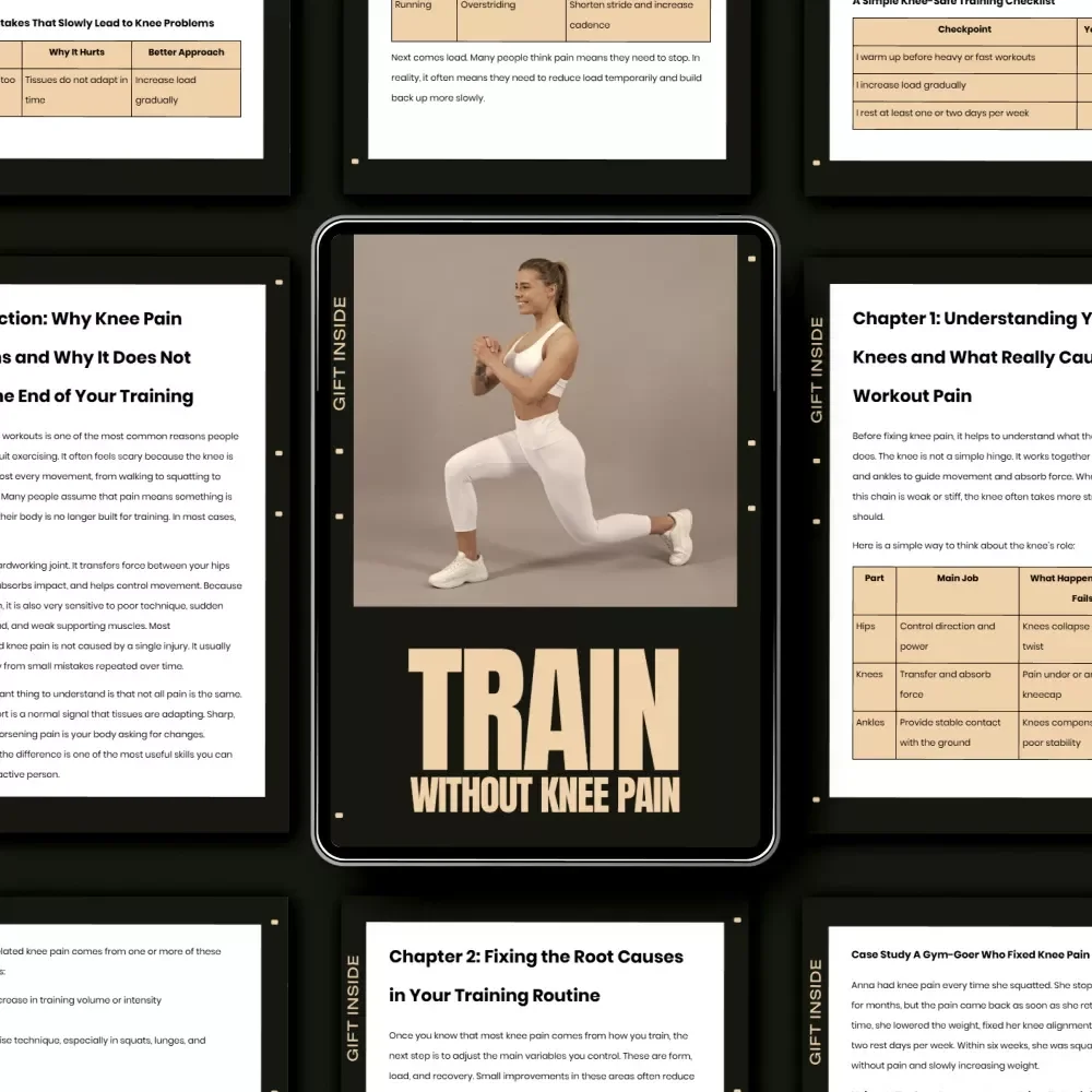 Train Without Knee Pain | Workout Recovery & Mobility Guide for Fixing Knee Pain from Workouts | Knee-Friendly Training Digital Download