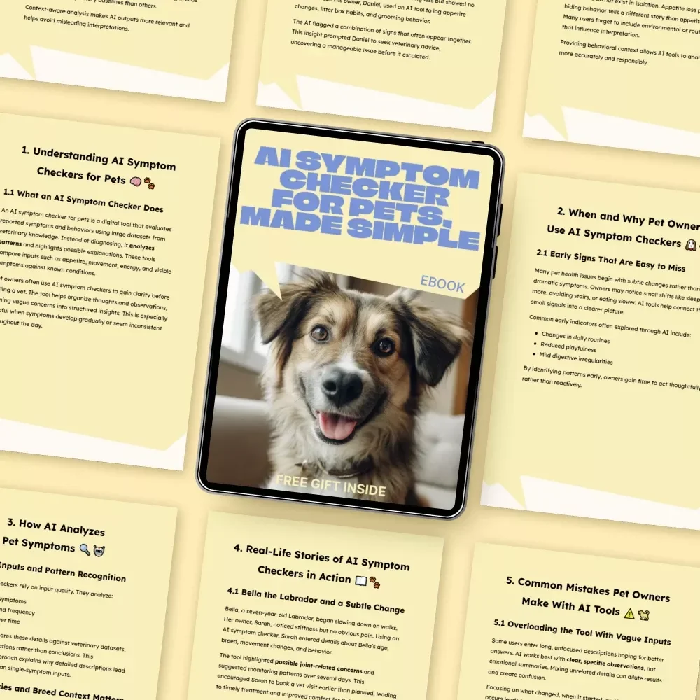 AI Symptom Checker for Pets, Made Simple | Smart Pet Health Guide eBook | ai symptom checker for pets for Dogs & Cats