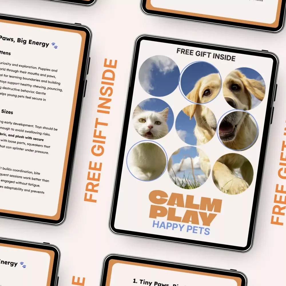 Growing Paws, Play That Fits – Smart eBook Guide to Choosing Pet Toys for Different Ages | Puppies to Senior Pets