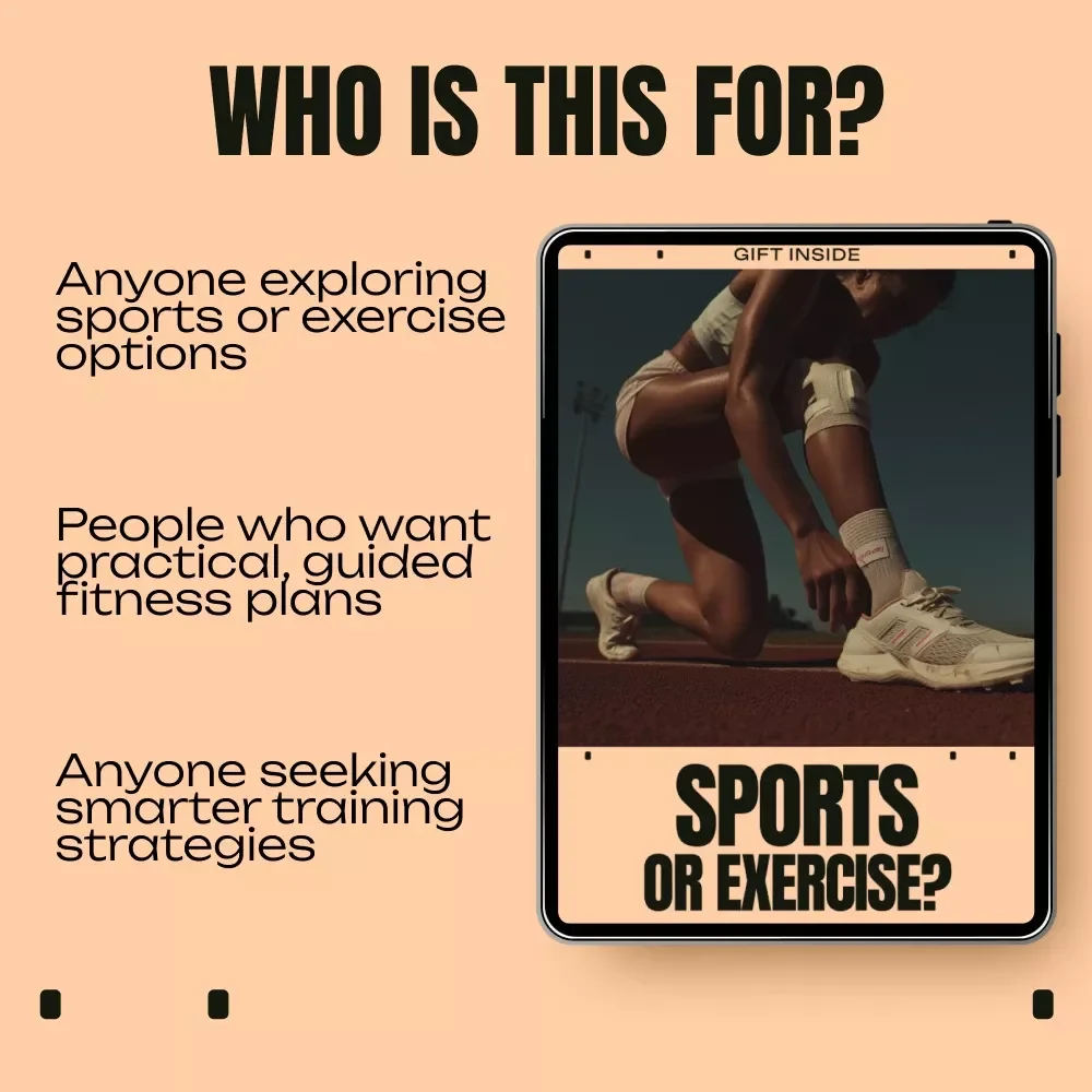 Sports or Exercise Digital Download Guide | eBook & Checklist for Fitness, Training, AI Workouts, Health, and Performance Planning