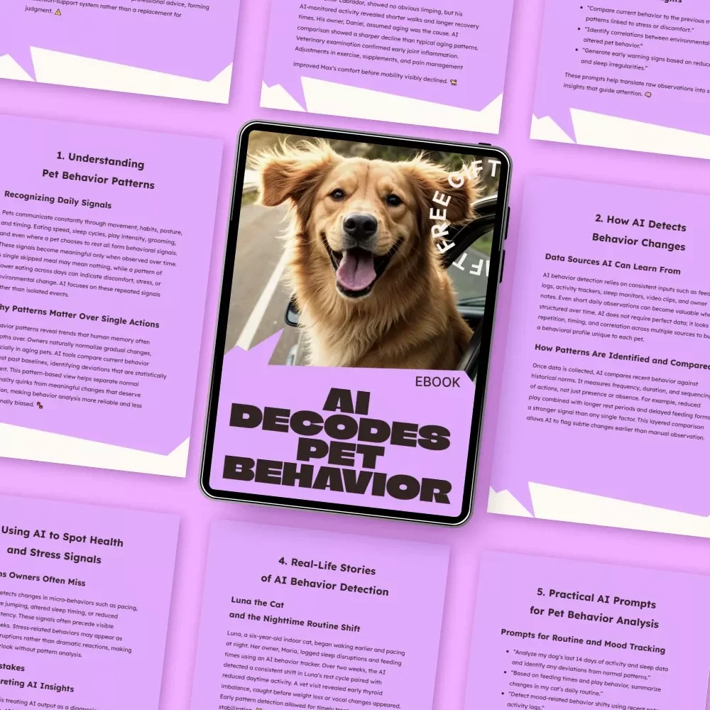 AI Decodes Pet Behavior – Smart eBook Guide to ai behavior pattern detection pets Using AI Insights for Health, Mood & Daily Routines