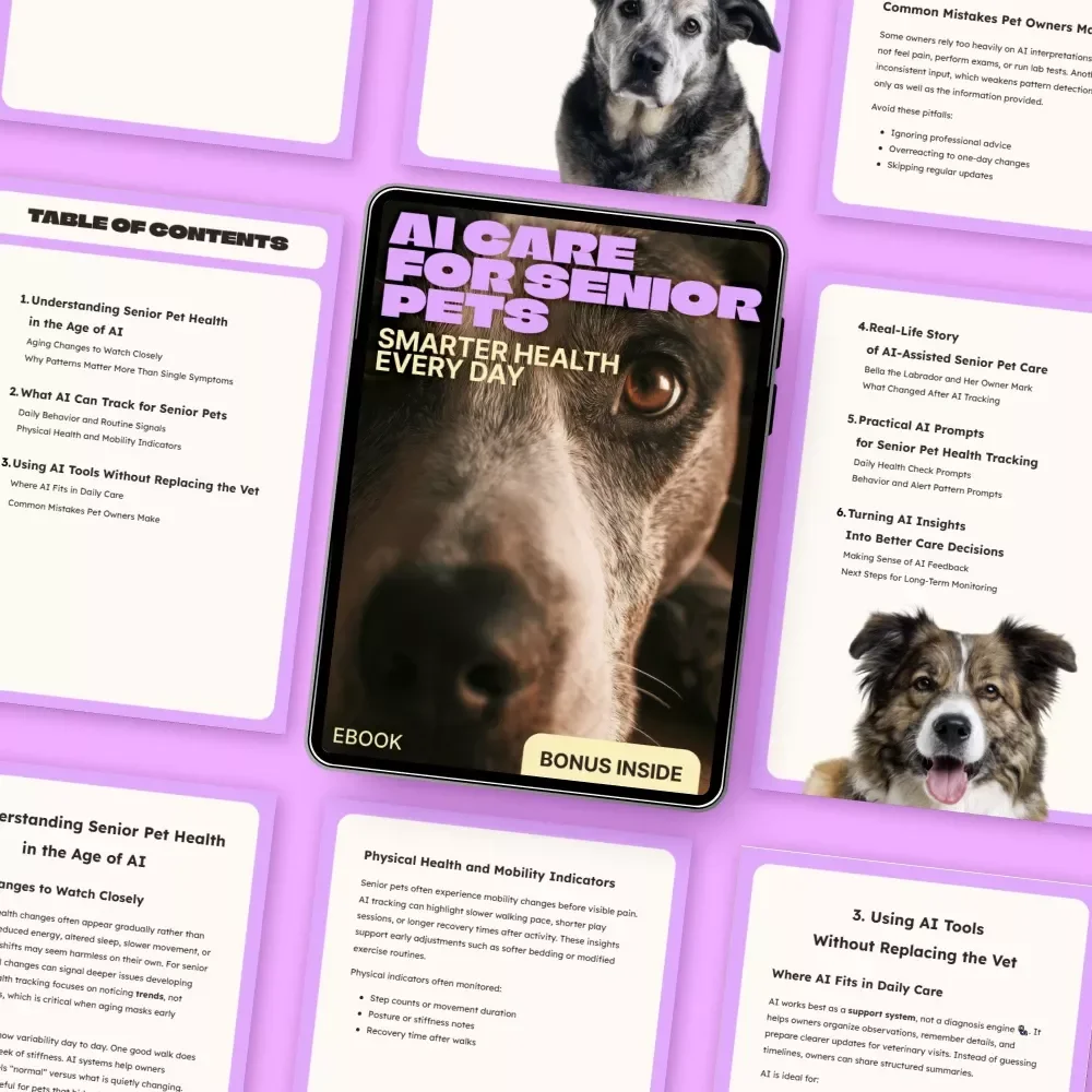 AI Care for Senior Pets, Smarter Health Every Day – Practical eBook Guide to ai senior pet health tracking for Aging Dogs & Cats