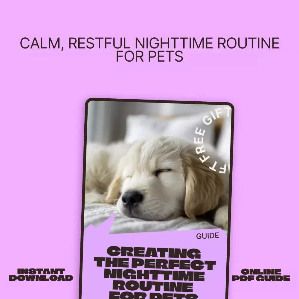 Creating the Perfect Nighttime Routine for Pets – Calm Evening Guide for Better Sleep, Behavior & Stress-Free Nights | Digital Download