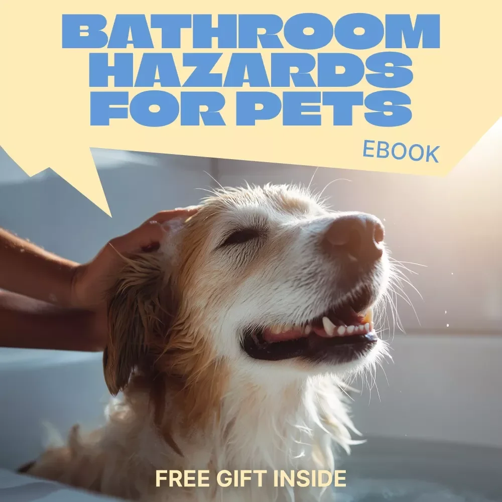 Bathroom Hazards for Pets – Essential Home Safety eBook for Pet Owners | Bathroom Hazards for Pets Awareness Guide