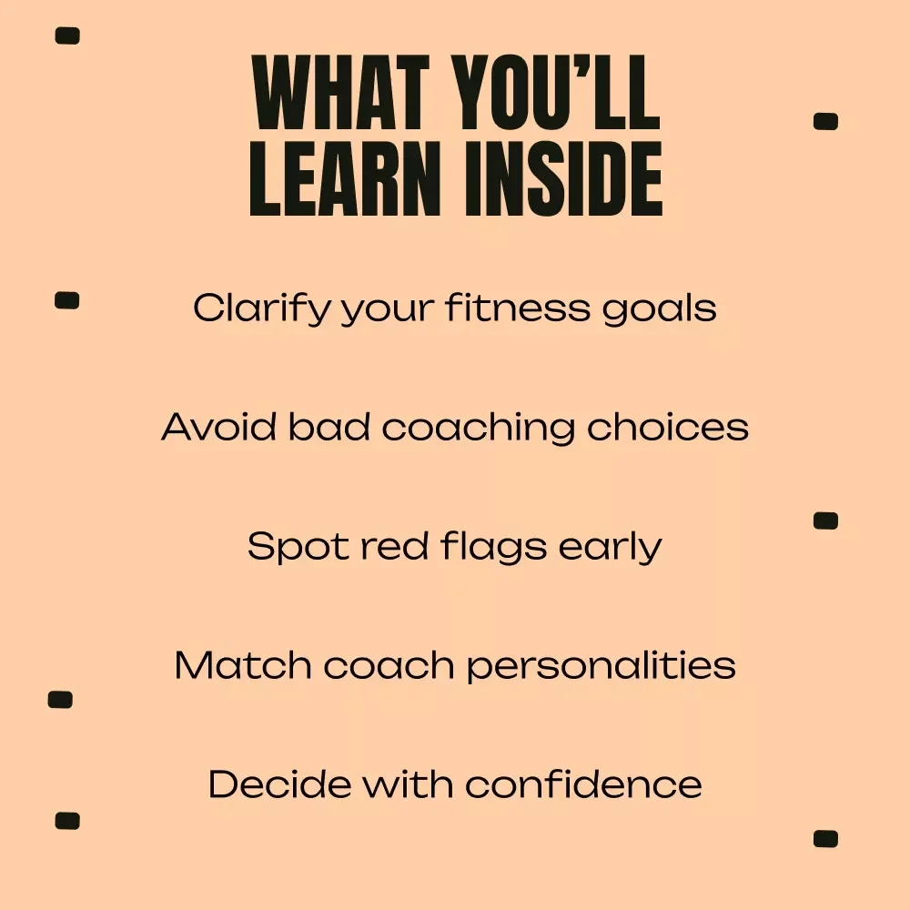 Find Your Perfect Fitness Coach | How to Choose a Fitness Coach eBook | Smart Guide to Hiring the Right Personal Trainer